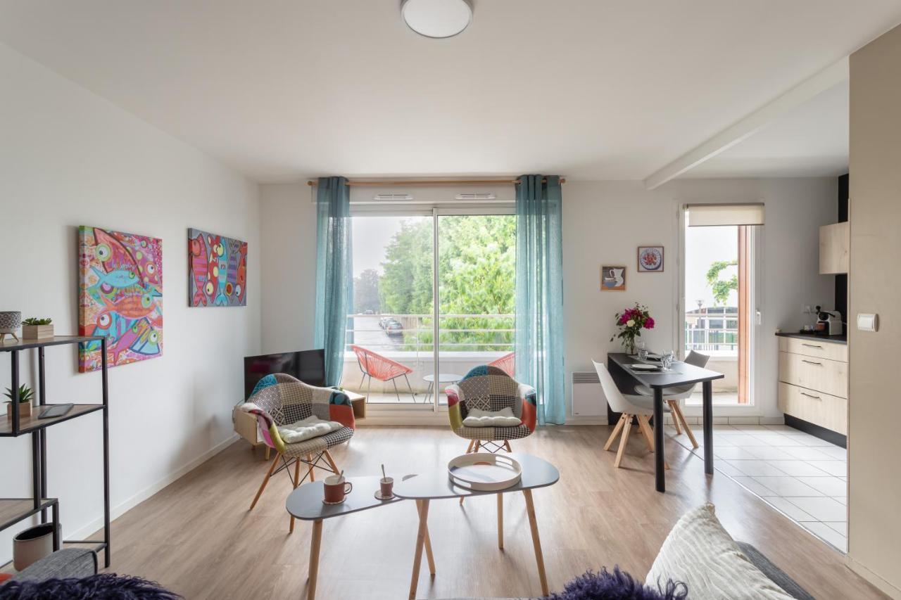 Bahibe - Balcon Et Parking Au Calme Proche Gare Appartement Rennes Buitenkant foto