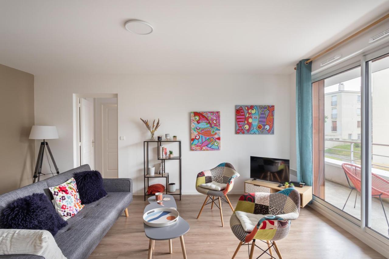Bahibe - Balcon Et Parking Au Calme Proche Gare Appartement Rennes Buitenkant foto